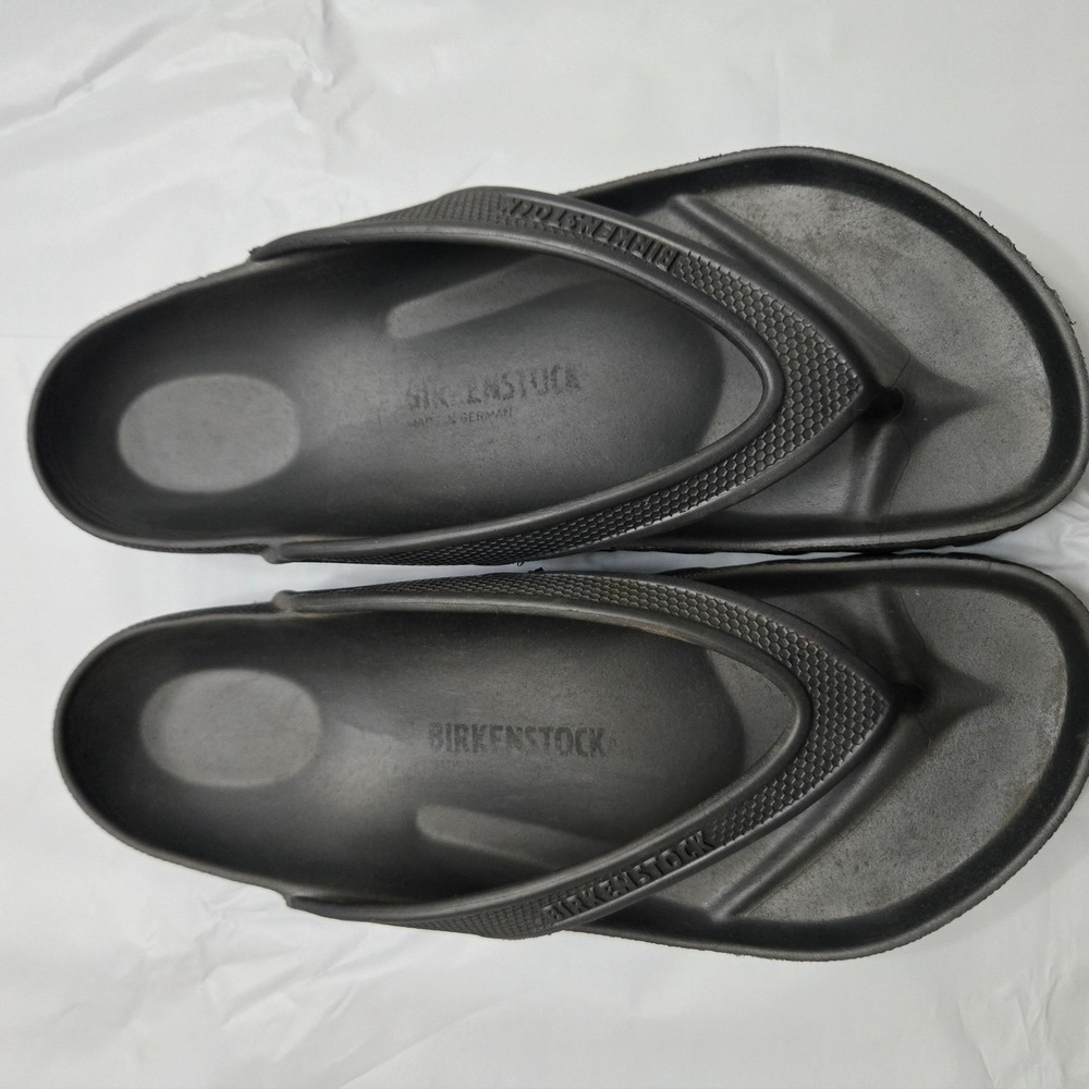 Birkenstock Honolulu EVA Flip Flop Women 9 Black Beach Pool Sandal Lightweight - Picture 7 of 7